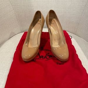 Christian Louboutin Simple 120mm Pumps Nude 37.5